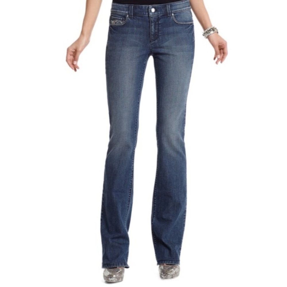 White House Black Market BLANC Boot Cut Je…